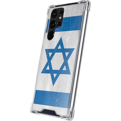 Israel Flag Distressed Galaxy S23 Ultra Clear Case